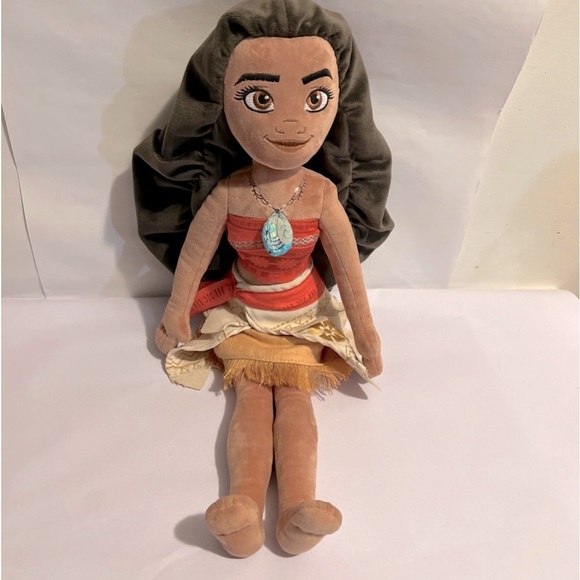 Disney Other - Disney Store Exclusive Princess Pocahontas Moana Stuffed Plush Doll 20" Soft Toy